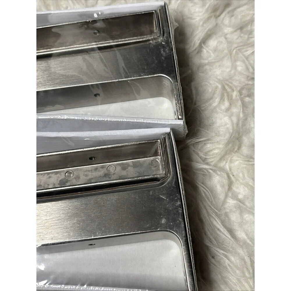 IKEA EKBY BJÄRNUM Shelf Brackets Stainless Steel 11” 28cm NEW Sealed Lot of 2